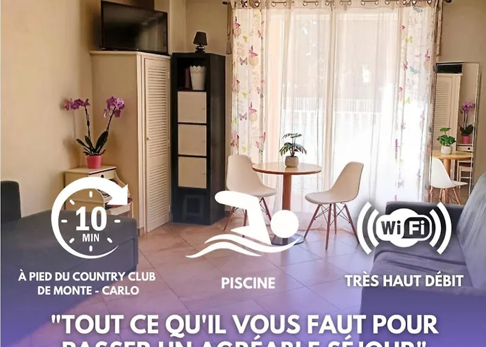 Direct Monaco Studio Devant Piscine